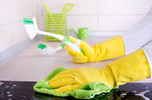 Sorted household items ready for responsible removal during a local clearance